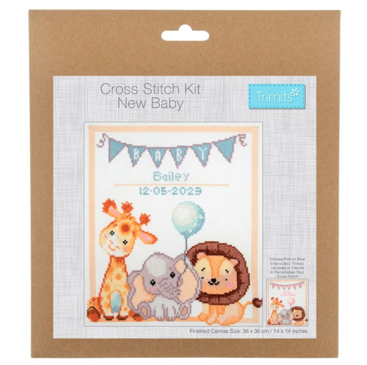 Counted Cross Stitch Large Kit - Baby - Cloth of Gold & Haberdashery Ltd Counted Cross Stitch Large Kit - Baby - Cloth of Gold & Haberdashery Ltd