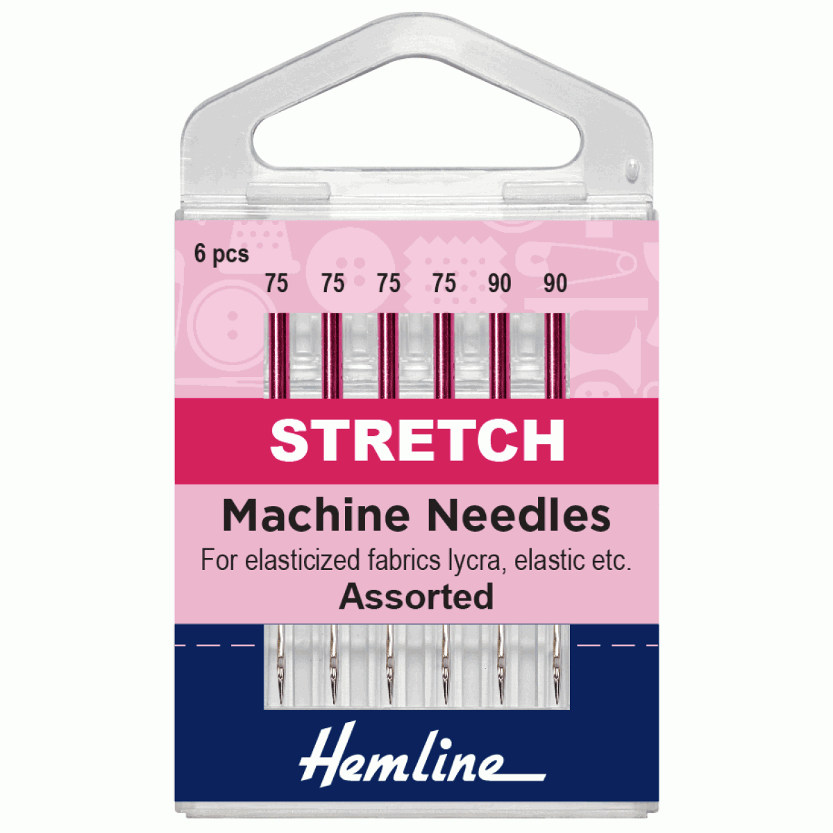Sewing Machine Needles, Stretch, Mixed, 5 Pieces Cloth of Gold
