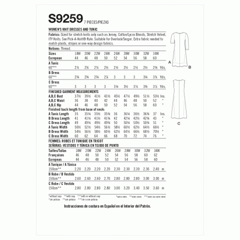 S8637, Simplicity Sewing Pattern Misses' Wrap Dress