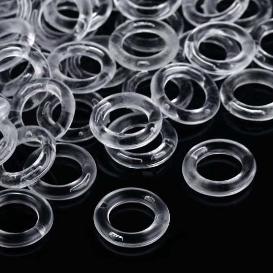 13mm Clear Plastic Blind Ring 