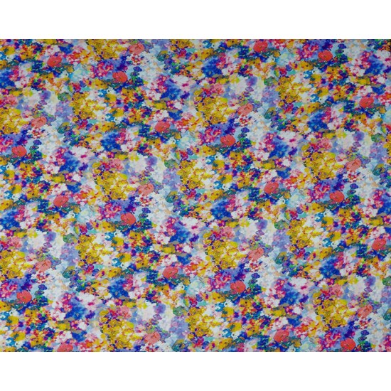 Abstract Flowers Digital Viscose 100% Viscose 140cm Wide