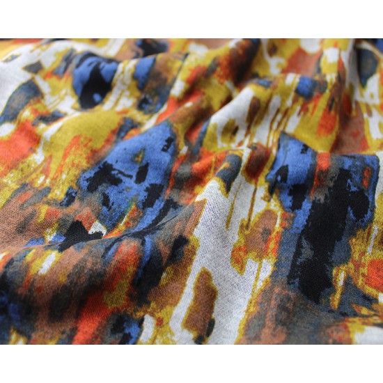 Abstract Tree Bark Ponteroma 55% Polyester, 45% Viscose 150cm Wide