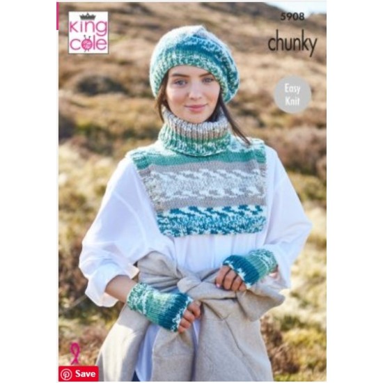 Accessories: Knitted in King Cole Nordic Chunky - 5908