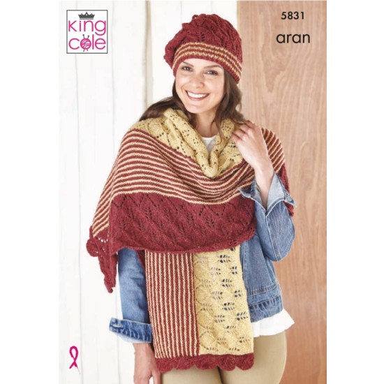 Accessories Knitted in Forest Aran - 5831