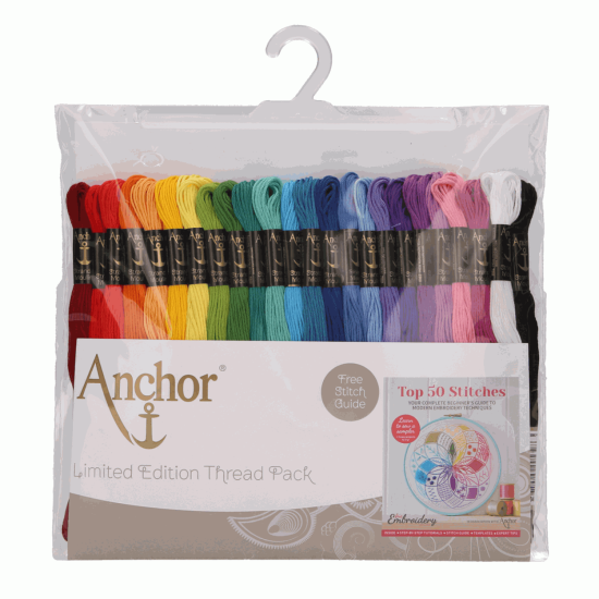 Anchor Limited Edition Rainbow 24 x 8m Stranded Cotton Skeins