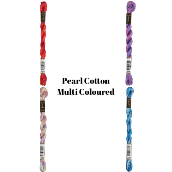 Anchor Pearl Cotton 5G - Multi Coloured Range