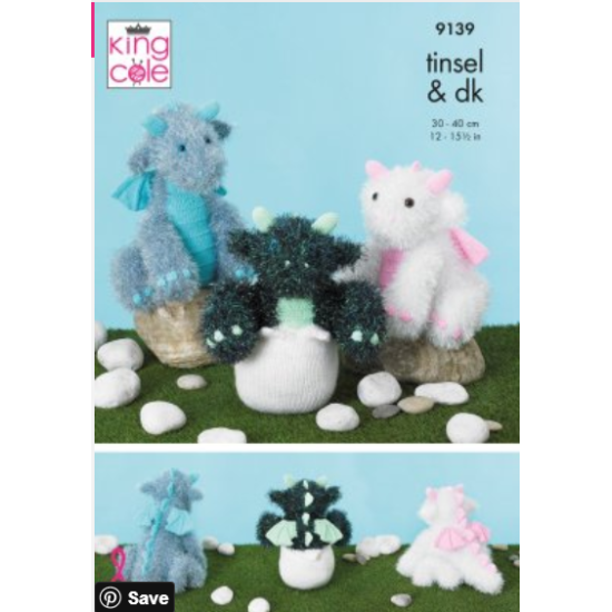 Baby Dragons: Knitted in Tinsel Chunky