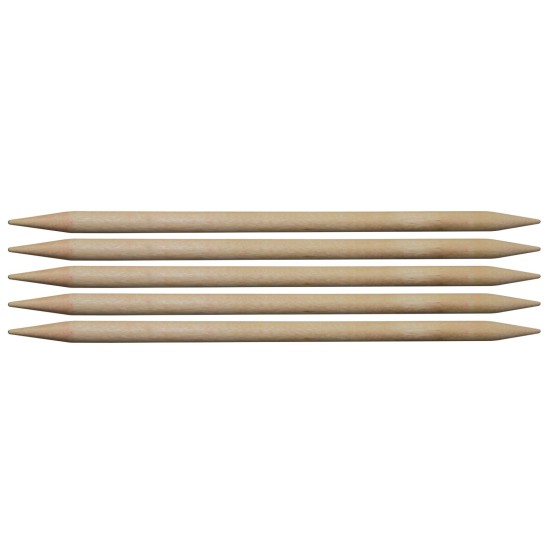 Basix Birch Double-Ended Knitting Pins Set of Five: 20cm x 8mm