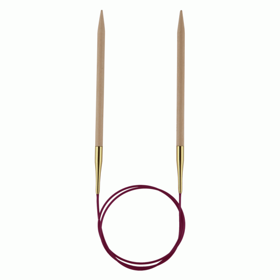 Basix Birch Knitting Pins Circular Fixed 100cm x 2.5mm