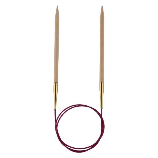 Basix Birch Knitting Pins Circular Fixed 60cm x 3.25mm