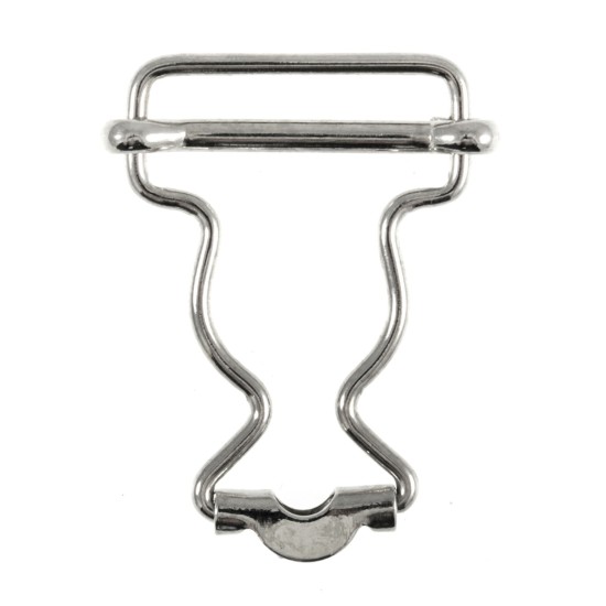 Bib & Brace Buckle, 25mm, Nickel, Pack of 2