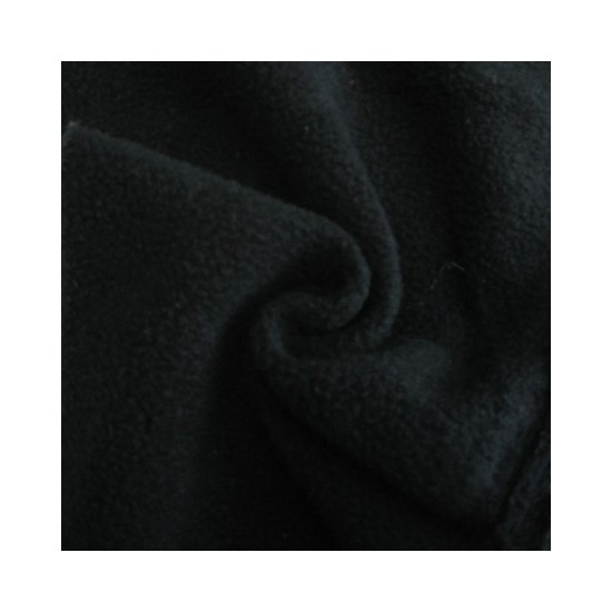 Black Polar Fleece Fabric 150cm Wide 100% Polyester