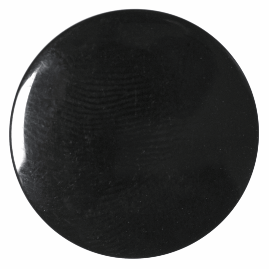 Black Resin, 15mm Shank Button
