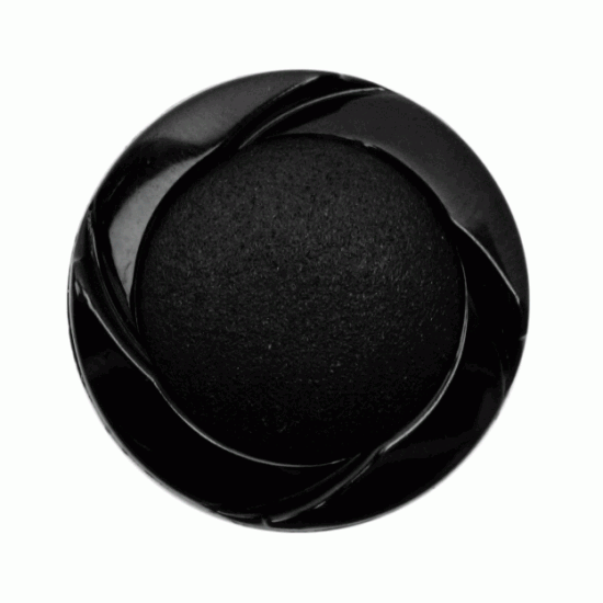 Black Resin Mixed Texture, 19mm Shank Button