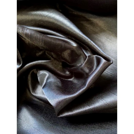 Black Taffeta 100% Polyester 115cm
