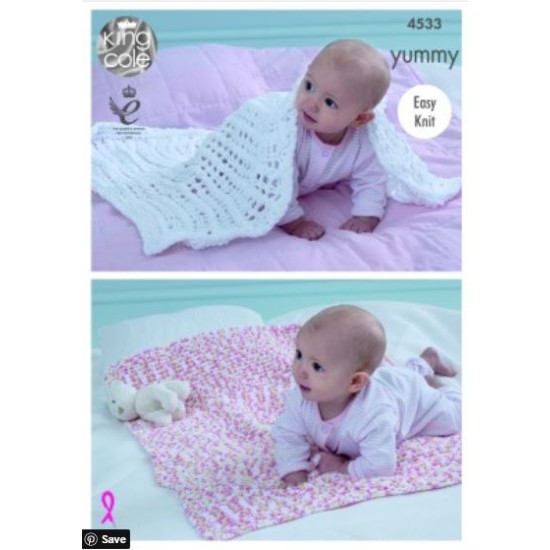 Blankets Knitted with Yummy - 4533
