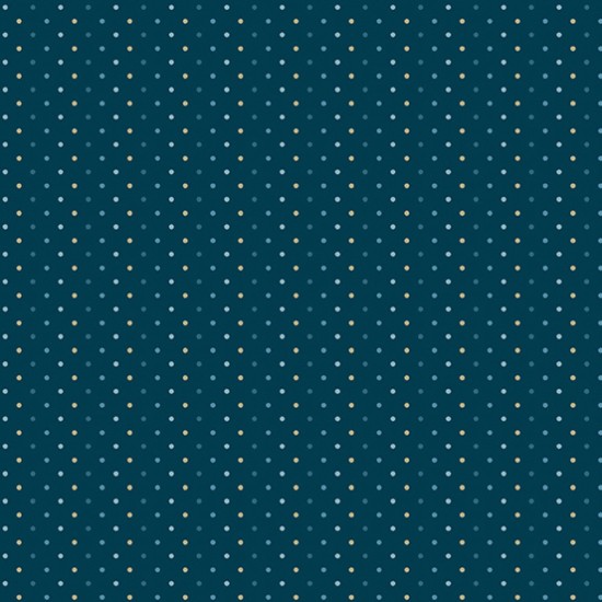Blue Escape Poppy Seed Indigo 100% Cotton 112cm Wide 