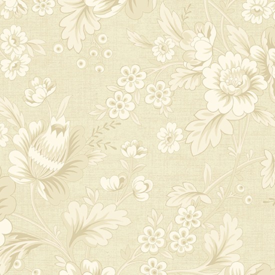 Bluebird Dahlia Antique Printed Patchwork 112cm Wide 100% Cotton