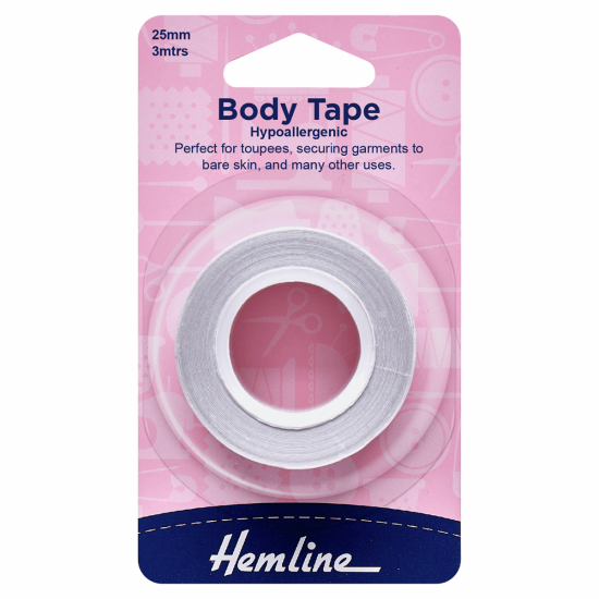 Body Tape, 3m x 25mm H783 Cloth of Gold & Haberdashery Ltd