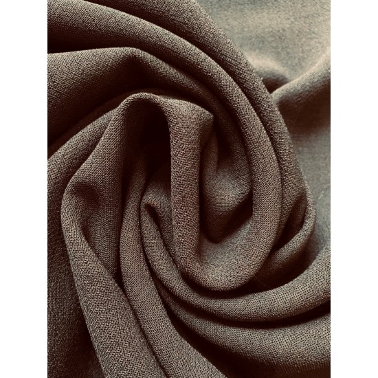BOLT END Brown Bi-Stretch 100% Polyester 150cm Wide