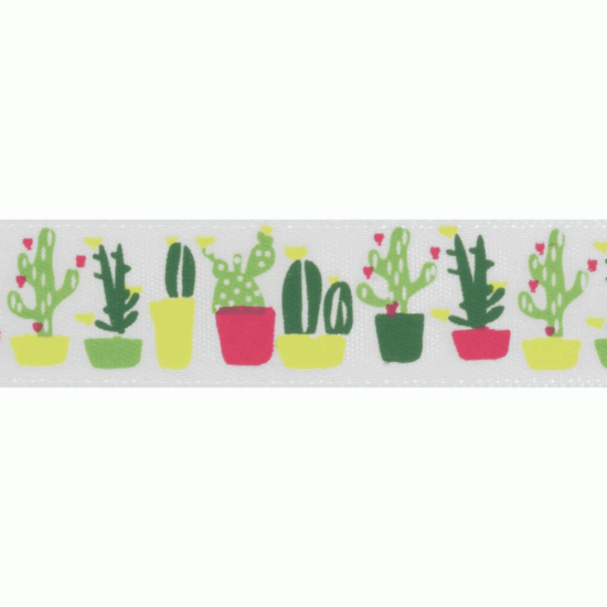 Cactus Satin Ribbon 15mm