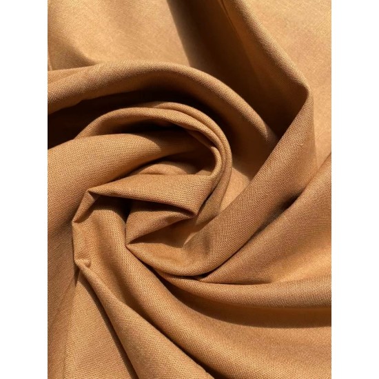 Caramel 100% Cotton, Plain 