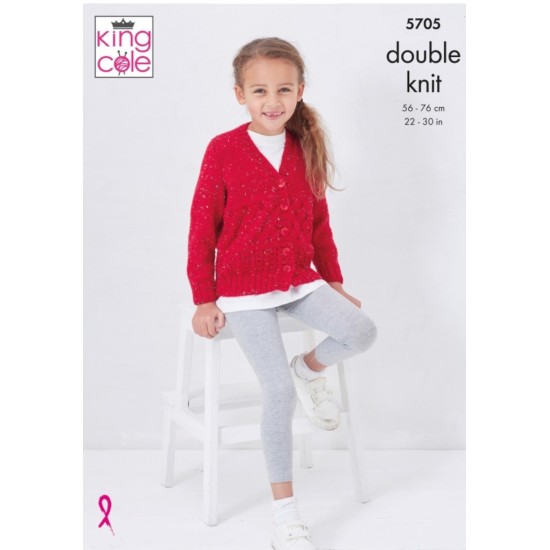  Cardigan & Sweater Knitted in Big Value Tweed DK - 5705