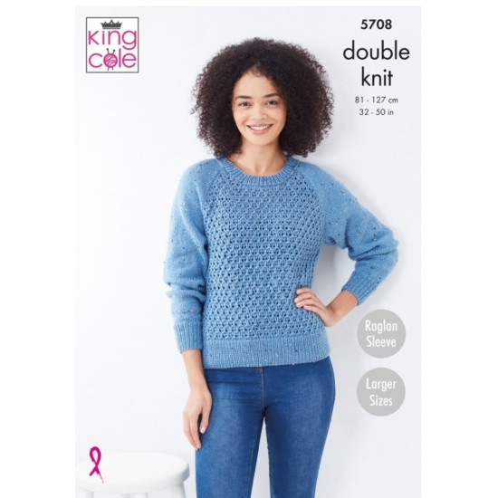 Cardigan & Sweater Knitted in Big Value Tweed DK - 5708