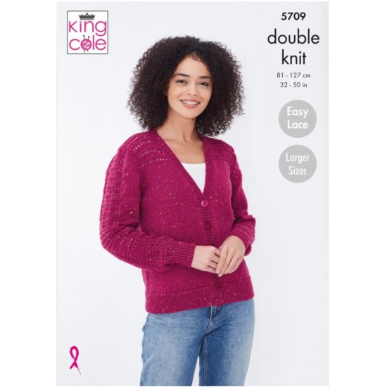 Cardigan & Sweater Knitted in Big Value Tweed DK - 5709