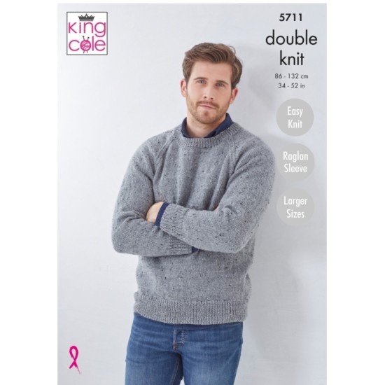 Cardigan & Sweater Knitted in Big Value Tweed DK - 5711