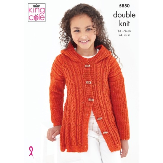 Cardigan & Sweater Knitted in Big Value Tweed DK - 5850