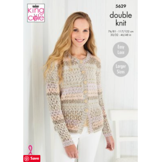 Cardigan & Top Knitted in Drifter DK - 5629