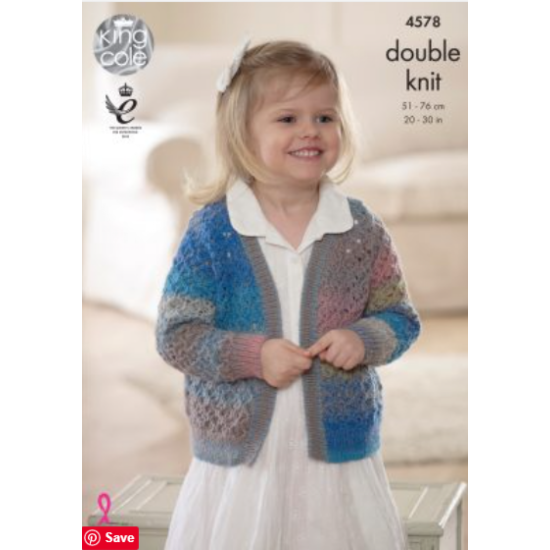 Cardigan & Waistcoat Knitted with Sprite DK - 4578