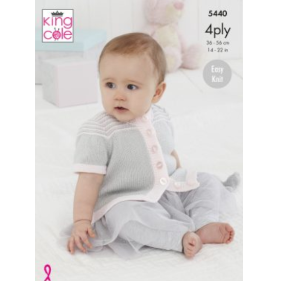 Cardigans & Waistcoat Knitted in Comfort 4ply - 5440