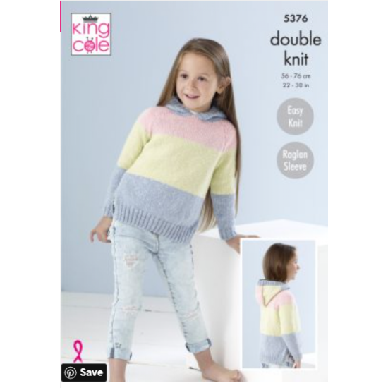 Cardigans Knitted in Cotton Top DK 5376