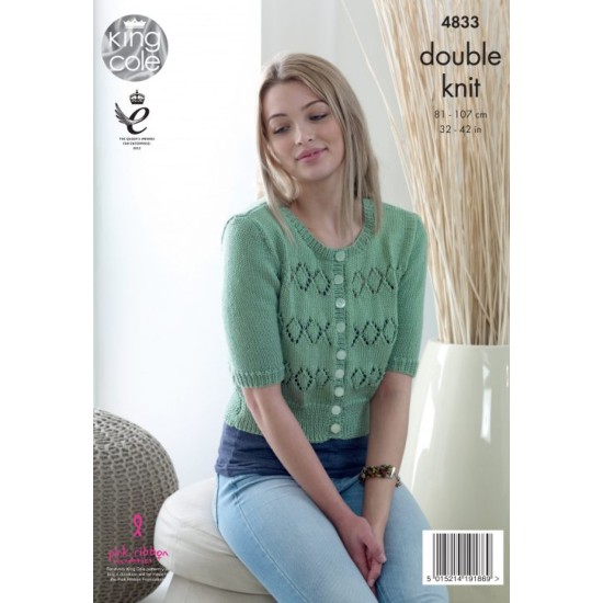 Cardigans knitted with Smooth DK - 4833