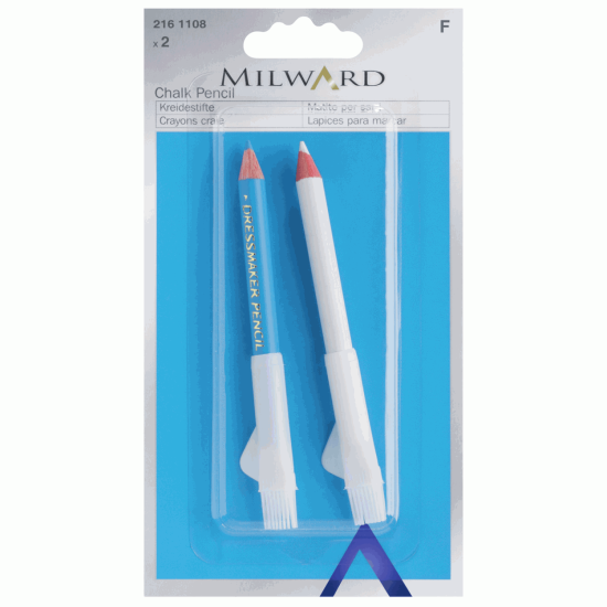 Chalk Pencil Dressmakers White and Blue 2 Pieces