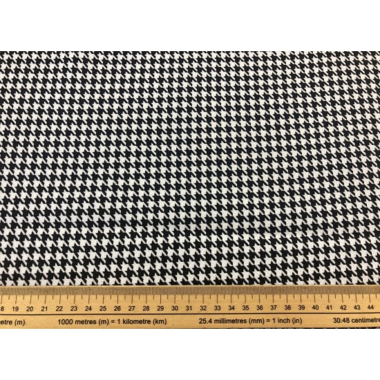 Classic Houndstooth 100% Polyester 144cm Wide