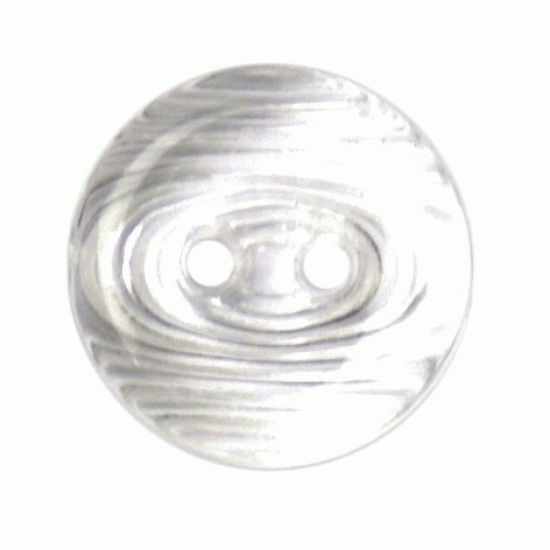 Clear Textured Resin, 13mm Fish Eye 2 Hole Button