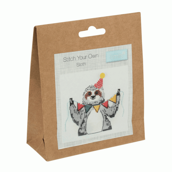 Counted Cross Stitch Kit Sloth