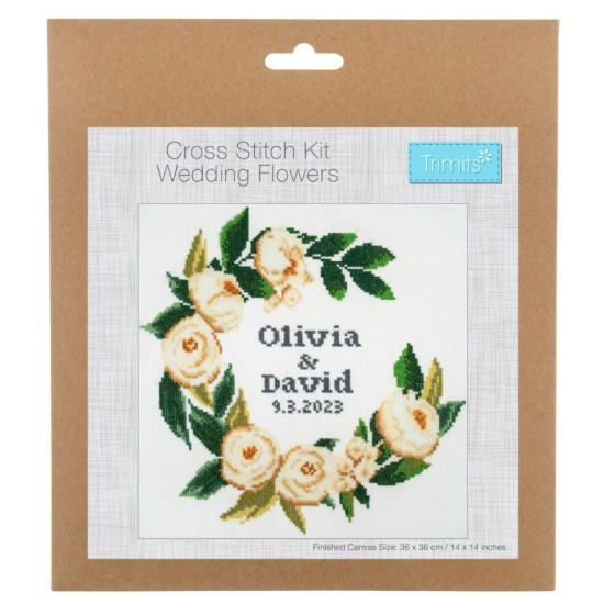 Counted Cross Stitch Large Kit - Wedding