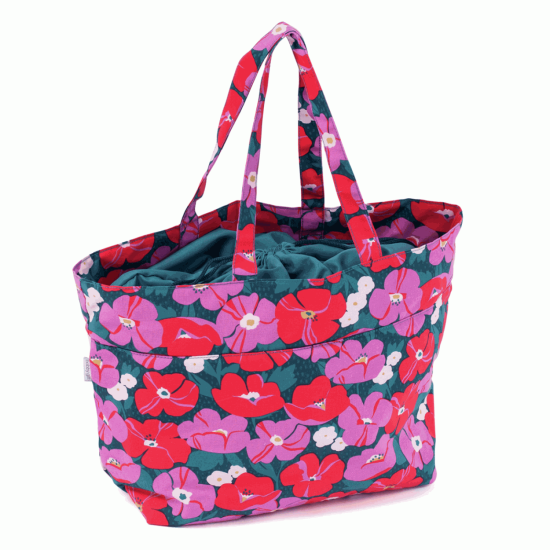 Craft Bag Drawstring Modern Floral