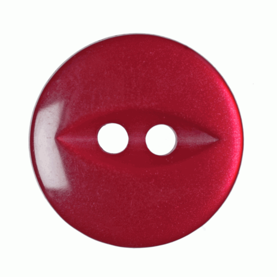 Dark Pink Resin, 14mm Fish Eye 2 Hole Button