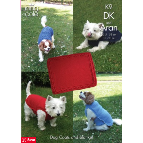 Dog Coats and Blankets Knitted with Big Value DK and Big Value Aran - K9