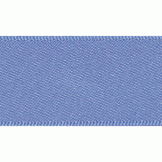 Double Faced Satin Ribbon 10mm, Lupin Blue