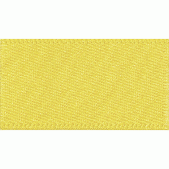 Double Faced Satin Ribbon 15mm, Yellow