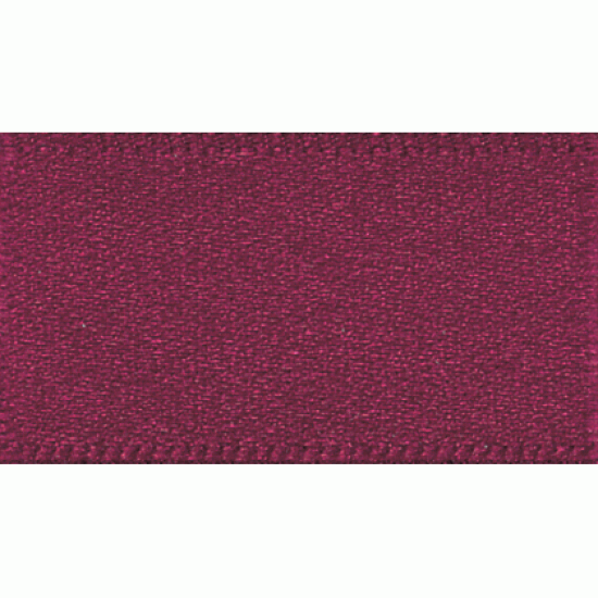 Double Faced Satin Ribbon 25mm, Burgundy