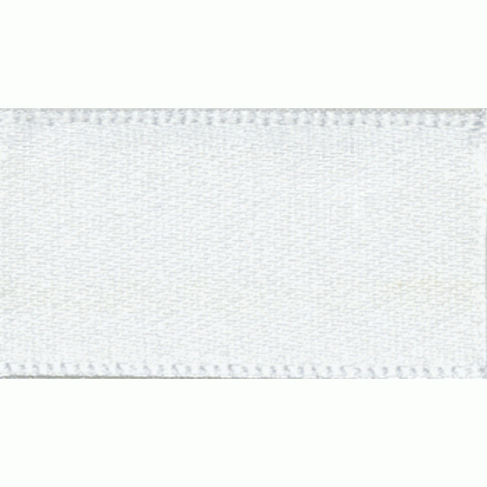 Double Faced Satin Ribbon 25mm, White