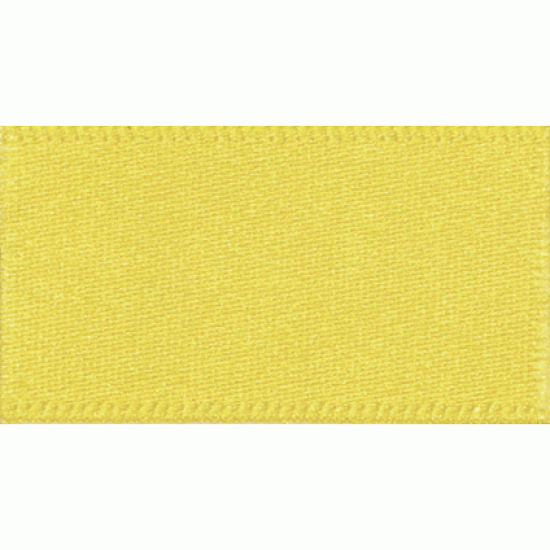 Double Faced Satin Ribbon 25mm, Yellow
