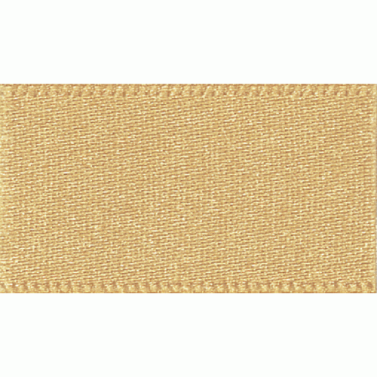Double Faced Satin Ribbon 3mm, Honey Gold